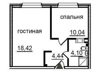 Продам однокомнатную квартиру, 37 м2, Санкт-Петербург, Витебский проспект, 99к1, метро Купчино