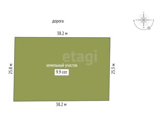 Продажа участка, 9.9 сот., товарищество собственников недвижимости Виктория, 7-я улица