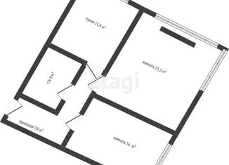 2-комнатная квартира на продажу, 64.2 м2, Адыгея, Песочная улица, 1к1