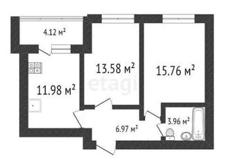 Продается 2-ком. квартира, 56.37 м2, Ульяновск, жилой комплекс ЭкоСити, 10, ЖК ЭкоСити