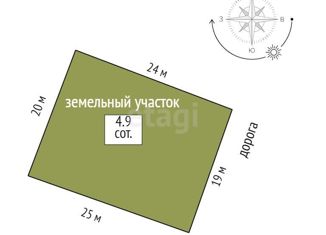 Продается участок, 4.9 сот., Ростов-на-Дону, Советский район, Хуторской переулок