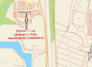 Продажа участка, 17 сот., деревня Городищево, Спасская улица