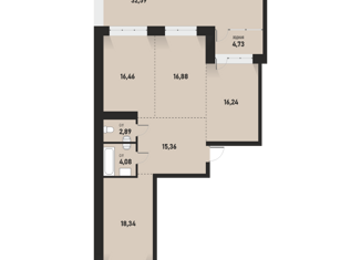 3-комнатная квартира на продажу, 132.67 м2, Шелехов, 5-й квартал, 2