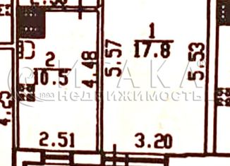 1-ком. квартира на продажу, 41.3 м2, Санкт-Петербург, Купчинская улица, 34к1, Купчинская улица