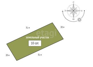 Продам участок, 10 сот., деревня Бугачево, Восточная улица, 18