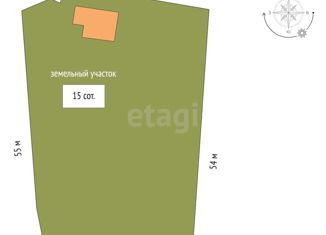 Продам участок, 15 сот., село Непряхино, улица Свободы