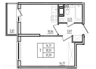 Продается 1-комнатная квартира, 30.2 м2, Мурино, Воронцовский бульвар, 21к3, ЖК Мой Мир