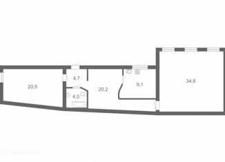 3-комнатная квартира на продажу, 95.3 м2, Санкт-Петербург, Кузнечный переулок, 13, Кузнечный переулок