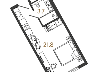 Продается квартира студия, 25.5 м2, Санкт-Петербург, Московский проспект, 103