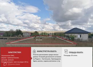 Участок на продажу, 10 сот., село Камышинка, Заречная улица