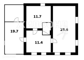 Дом на продажу, 68.5 м2, деревня Умрева, Восточная улица