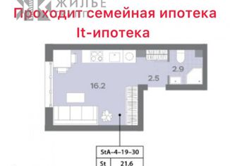 Продается квартира студия, 21.6 м2, Москва, Ильменский проезд, 4с3, метро Верхние Лихоборы