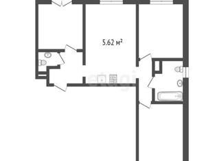 Продается 3-ком. квартира, 58.7 м2, Санкт-Петербург, улица Партизана Германа, 18к4, улица Партизана Германа