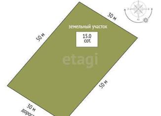 Продам участок, 15 сот., СНТ Целинное, Калиновая улица