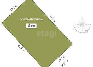 Продажа земельного участка, 15 сот., посёлок Детский Дом № 29, Берёзовая улица