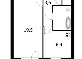 Продается однокомнатная квартира, 33.5 м2, Новосибирск, Железнодорожный район, улица 1905 года, 85