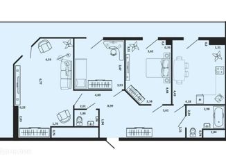 Продажа 3-ком. квартиры, 130 м2, Краснодар, улица Симиренко, 18, улица Симиренко