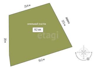 Продаю участок, 8.2 сот., садовое товарищество Хрустальный, Седьмая улица, 18