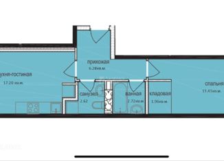 Продаю 1-ком. квартиру, 44.21 м2, деревня Крёкшино, улица Медовая Долина, 1к1, ЖК Баркли Медовая Долина