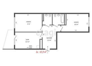 Продаю 2-комнатную квартиру, 65.9 м2, Екатеринбург, Ирбитская улица, 11/3, Ирбитская улица