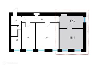 Продажа комнаты, 92 м2, Санкт-Петербург, Расстанная улица, 1, Расстанная улица