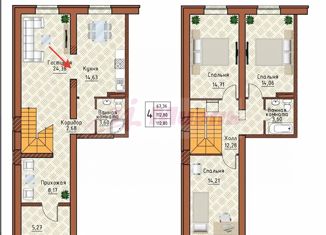 Продаю таунхаус, 112 м2, Наро-Фоминск, Огородная улица, 36