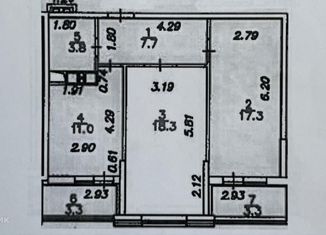 Продается 2-комнатная квартира, 62 м2, Ростов-на-Дону, улица Шеболдаева, 95с2, ЖК Первый