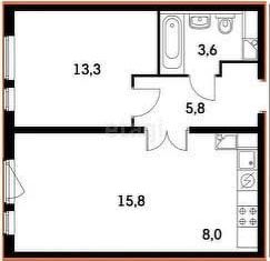 Продаю дом, 33 м2, село Никольское, Школьная улица