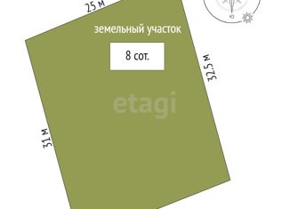 Продажа участка, 8 сот., село Солнечное, Восточная улица, 4