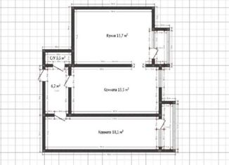 Продам 2-ком. квартиру, 59.4 м2, аул Новая Адыгея, Бжегокайская улица, 25/1к2