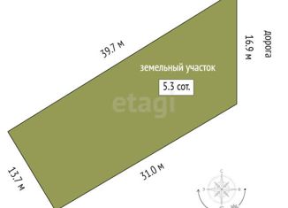 Продаю участок, 5.3 сот., садовое товарищество Тараскуль, Центральная улица