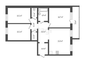 3-ком. квартира на продажу, 100 м2, Тюмень, улица Тимофея Кармацкого, 9к1, Центральный округ