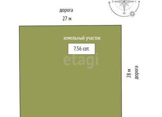 Продается участок, 7.6 сот., поселок Плодопитомник, Васильковая улица
