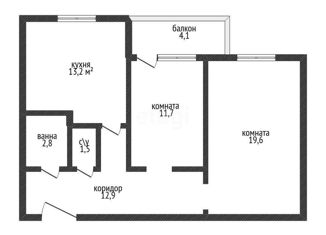 Продам 2-ком. квартиру, 61.7 м2, Краснодар, улица Академика Фёдорова, 11