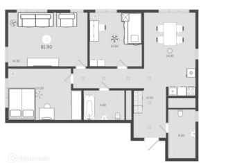 Продаю трехкомнатную квартиру, 81.9 м2, Екатеринбург, улица 3-го Интернационала, 1А/3, улица 3-го Интернационала
