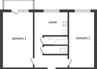 Продаю 1-комнатную квартиру, 42.5 м2, Тобольск, микрорайон Иртышский, 14