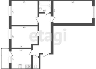 Продам 3-комнатную квартиру, 70 м2, Тюменская область, Базарная площадь, 22