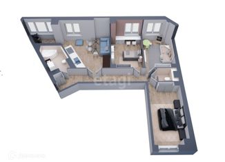 3-комнатная квартира на продажу, 90 м2, Батайск, улица Луначарского, 177Бк1