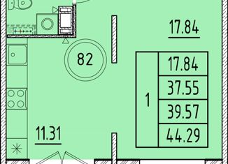 Продам однокомнатную квартиру, 37.55 м2, посёлок Шушары, Образцовая улица, 6к3, ЖК Образцовый Квартал 8