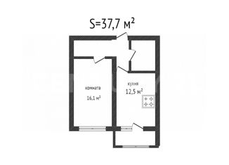 1-комнатная квартира на продажу, 37.7 м2, Краснодарский край, проспект Ленина, 111к3