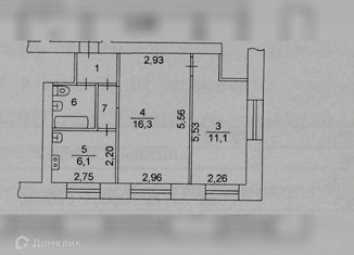 Продам 2-комнатную квартиру, 40 м2, Челябинск, Челябинская улица, 8, Советский район