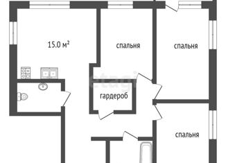 Продаю трехкомнатную квартиру, 73.7 м2, Ярославль, улица Городской Вал, 15к1