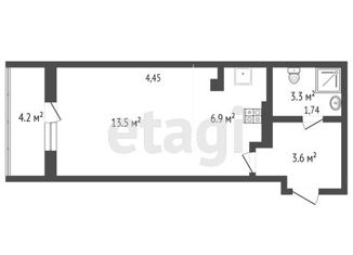 Продам 1-ком. квартиру, 30 м2, Омск, улица Архиепископа Сильвестра, 3, ЖК Московка-2