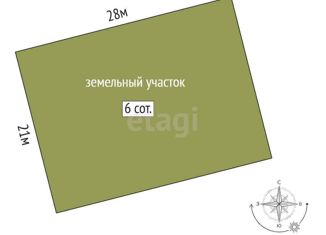 Продажа земельного участка, 6 сот., село Краснолесье