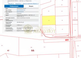 Продам земельный участок, 15 сот., Дегтярск, Ревдинская улица