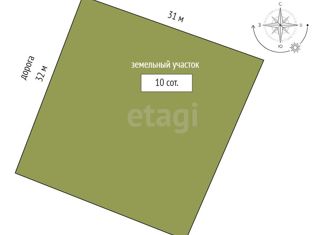 Продам участок, 10 сот., село Украинка, улица Братьев Голубевых, 17
