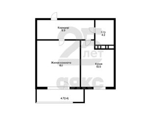 Продается 1-комнатная квартира, 39.5 м2, Краснодар, улица Трудовой Славы, 62Ак3, ЖК Восточный Парк