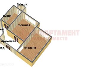 Продам двухкомнатную квартиру, 41.7 м2, Астрахань, улица Куликова, 50