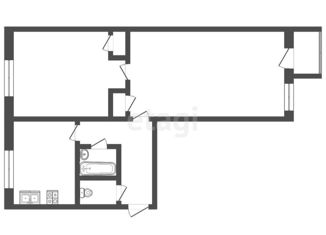 Продажа двухкомнатной квартиры, 46.4 м2, Тюменская область, Вокзальная улица, 66