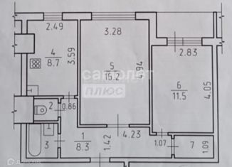 Продаю 2-ком. квартиру, 50.3 м2, Удмуртия, Автозаводская улица, 15